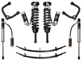 ICON K53004T - 05-15 Toyota Tacoma 0-3.5in/2016+ Toyota Tacoma 0-2.75in Stg 4 Suspension System w/Tubular Uca