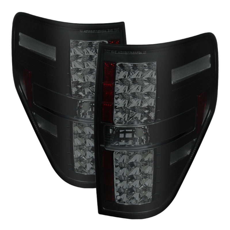 SPYDER 5078148 - Spyder Ford F150 09-14 LED Tail Lights Black Smoke ALT-YD-FF15009-LED-BSM