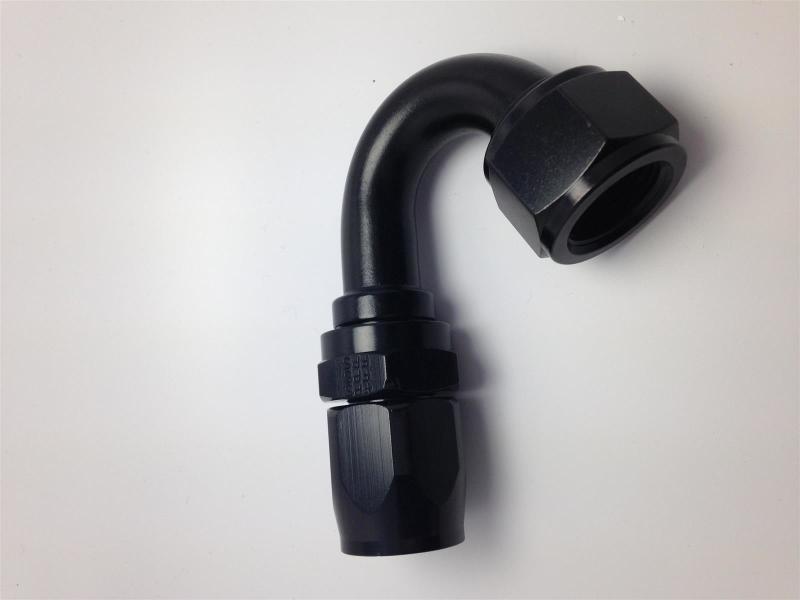 Fragola 231510-BL - -10AN x 150 Degree Pro-Flow Hose End Black