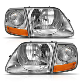 ANZO 111438 FITS 111438 FITS: 1997-2003 Ford F-150 Crystal Headlight G2 Clear With Parking Light