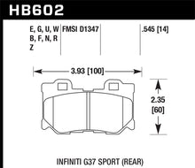 Load image into Gallery viewer, Hawk 10-11 Infiniti FX50 / 09-10 G37 / 09-10 Nissan 370Z DTC-60 Race Rear Brake Pads - free shipping - Fastmodz
