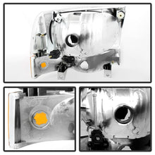 Load image into Gallery viewer, SPYDER 9025419 FITS 9025419 - Xtune Ford F250/350/450 Superduty 99-04 Crystal Headlights w/ Bumper Lights HD-JH-FF25099-AM-C