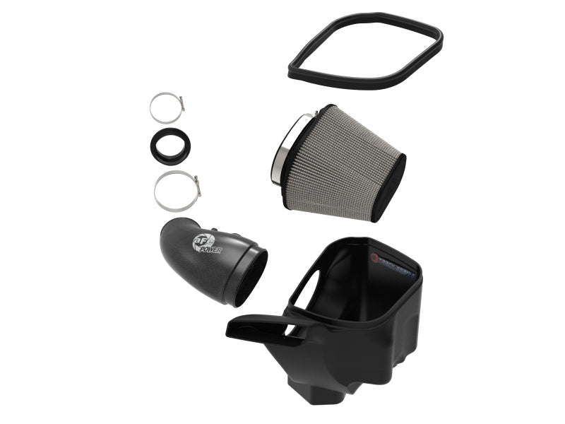 aFe 57-10014D FITS 12-21 Jeep Grand Cherokee 6.4L Track Series Carbon Fiber Cold Air Intake w/Pro Dry S Filter