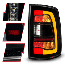 Load image into Gallery viewer, ANZO 311472 FITS 09-18 Dodge Ram 1500 Sequential LED Taillights Smoke Black w/Switchback Amber Signal