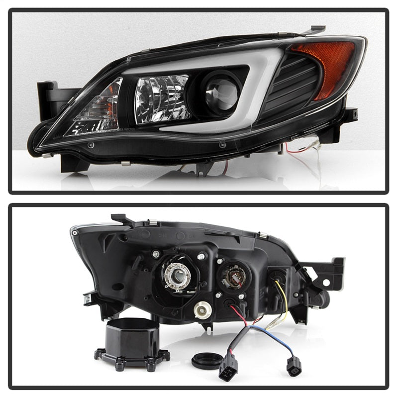 SPYDER 5083937 - Spyder Subaru WRX 08-09 Projector HeadlightsHID Model OnlyBlack PRO-YD-SWRX08-HID-LBDRL-BK