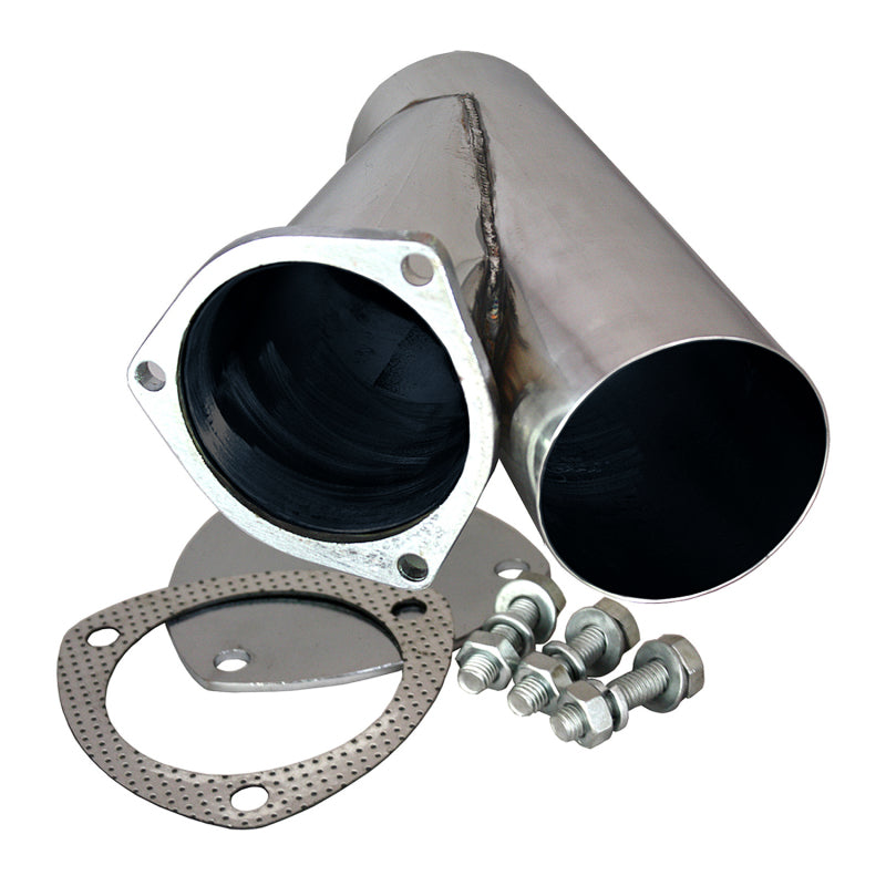 QTP 10400 - 4in Weld-On QTEC Exhaust Cutout Y-Pipe