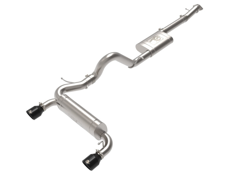 aFe Vulcan 3in 304 SS Cat-Back Exhaust 2021 Ford Bronco L4-2.3L (t)/V6-2.7L (tt) w/ Black Tips