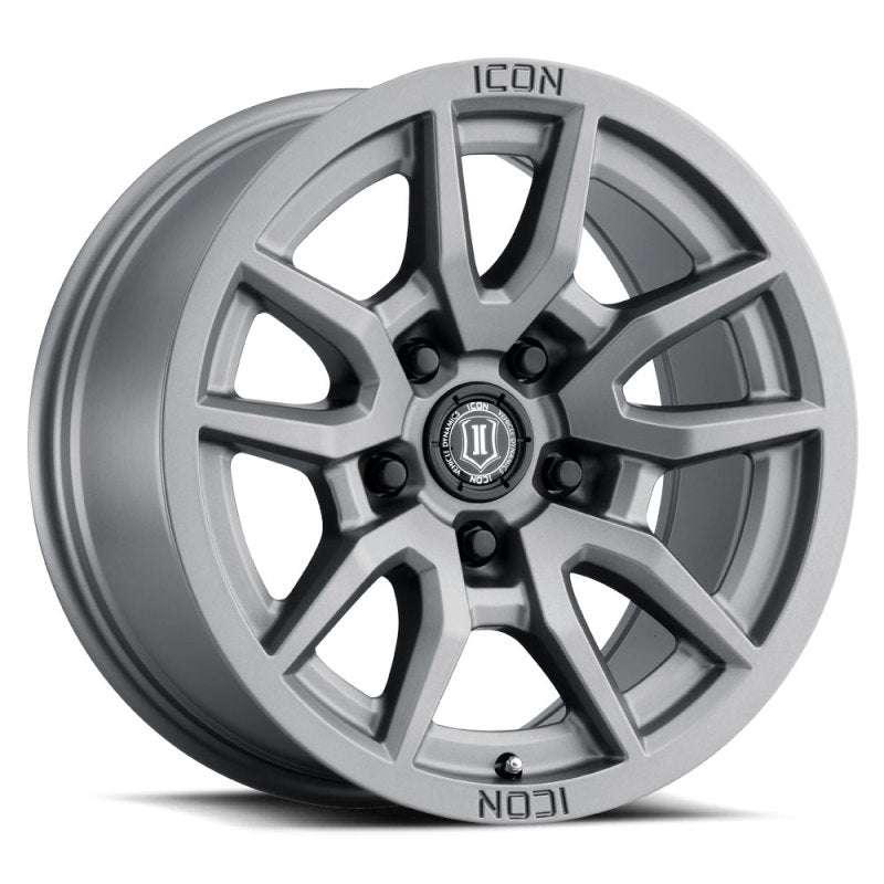 ICON 2617855557TT - Vector 5 17x8.5 5x150 25mm Offset 5.75in BS 110.1mm Bore Titanium Wheel