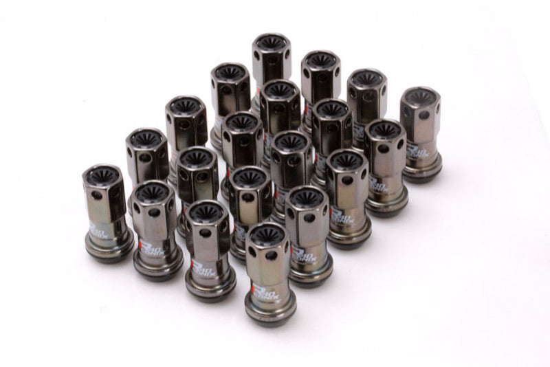 Project Kics WRIF03CK FITS 12X1.25 R40 Iconix Classical Lug Nuts w/ Black Plastic Cap20No Locks