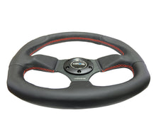 Load image into Gallery viewer, NRG RST-009R-RS - Reinforced Steering Wheel (320mm Horizontal / 330mm Vertical) Leather w/Red Stitching