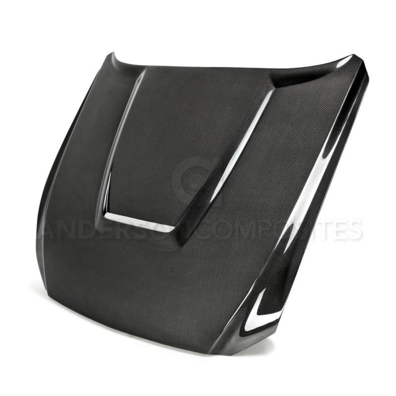 Anderson Composites AC-HD15FDMU-GR-DS FITS 15-17 Ford Mustang (Excl. GT350/GT350R) Double Sided Hood