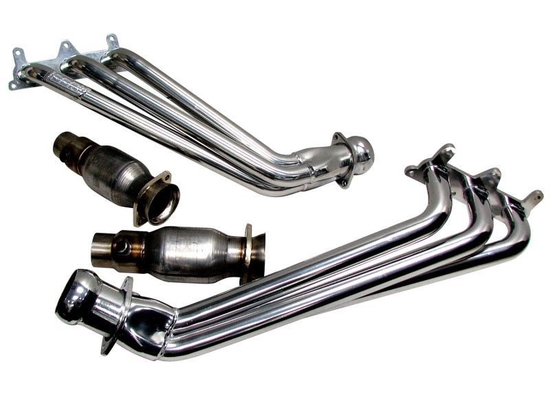 BBK 4041 FITS 10-11 Camaro V6 Long Tube Exhaust Headers With Converters1-5/8 Chrome