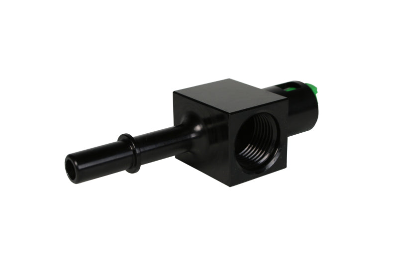 Aeromotive 15121 FITS 3/8in Quick Connect with AN-08 port and 1/8in gauge port