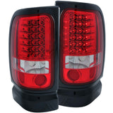 ANZO 311052 FITS 1994-2001 Dodge Ram LED Taillights Red/Clear