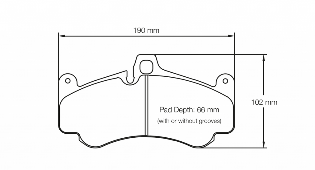 Pagid Racing 2707 RST3 Compound Brake Pads