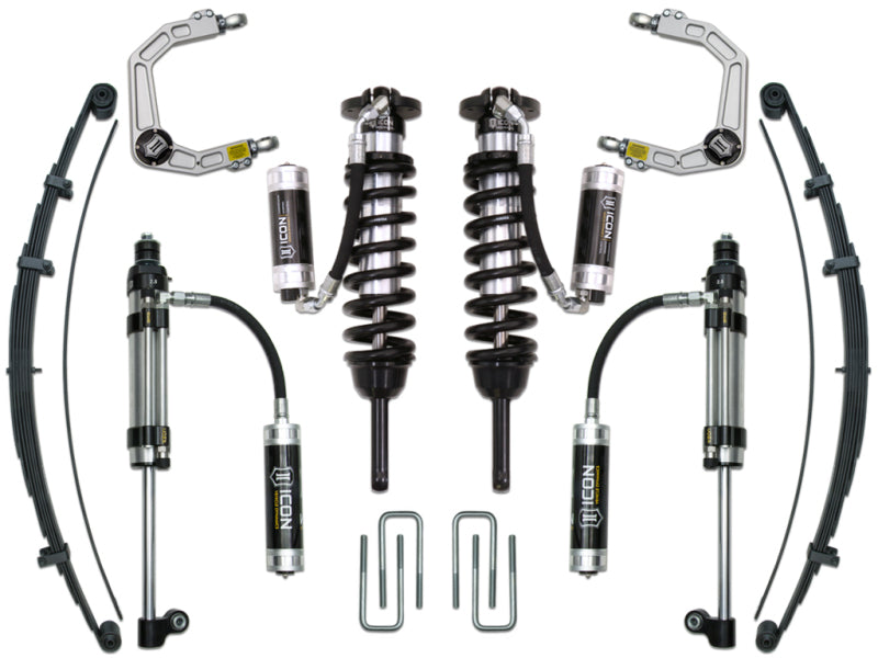 ICON K53010 - 05-15 Toyota Tacoma 0-3.5in/16-17 Toyota Tacoma 0-2.75in Stg 10 Suspension System w/Billet Uca