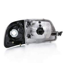 Load image into Gallery viewer, ANZO 111460 FITS 1997-2003 Ford F150 Crystal Headlight Black w/ Parking Light