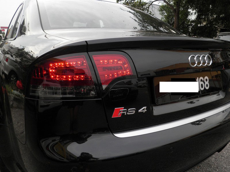 SPYDER 5029294 - Spyder Audi A4 4Dr 06-08 LED Tail Lights Red Clear ALT-YD-AA406-G2-LED-RC