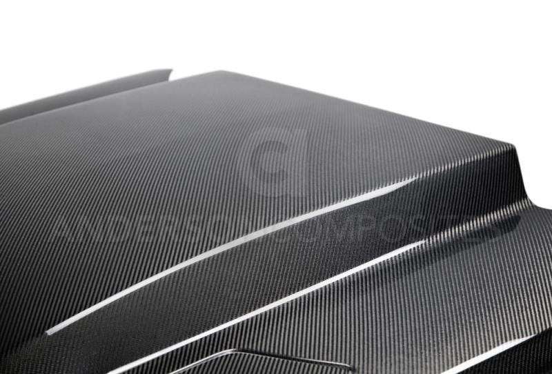 Anderson Composites AC-HD15FDMU-CJ-DS FITS 15-17 Ford Mustang (Excl. GT350/GT350R) Double Sided Carbon Fiber Cowl Hood