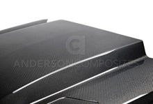 Load image into Gallery viewer, Anderson Composites AC-HD15FDMU-CJ-DS FITS 15-17 Ford Mustang (Excl. GT350/GT350R) Double Sided Carbon Fiber Cowl Hood