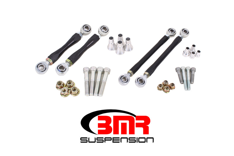 BMR Suspension ELK110 - BMR 08-17 Challenger Front and Rear Sway Bar End Link Kit Black