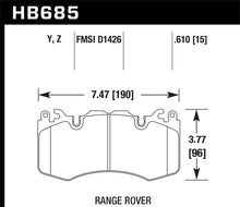 Load image into Gallery viewer, Hawk 10-11 Range Rover/Range Rover Sport Supercharged Performance Ceramic Street Front Brake Pads - free shipping - Fastmodz