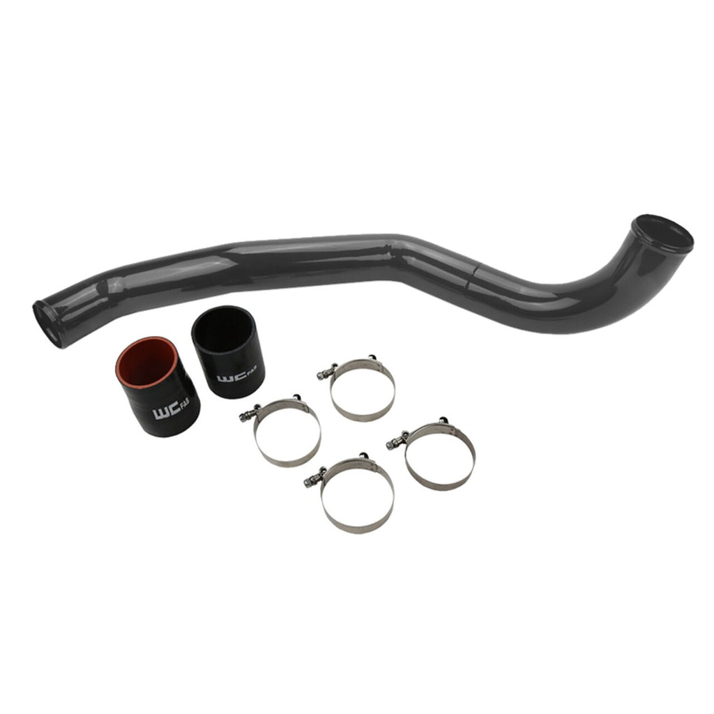 Wehrli WCF100530-GB - 17-19 Chevrolet 6.6L L5P Duramax Passenger Side 3.5in Intercooler Pipe Gloss Black