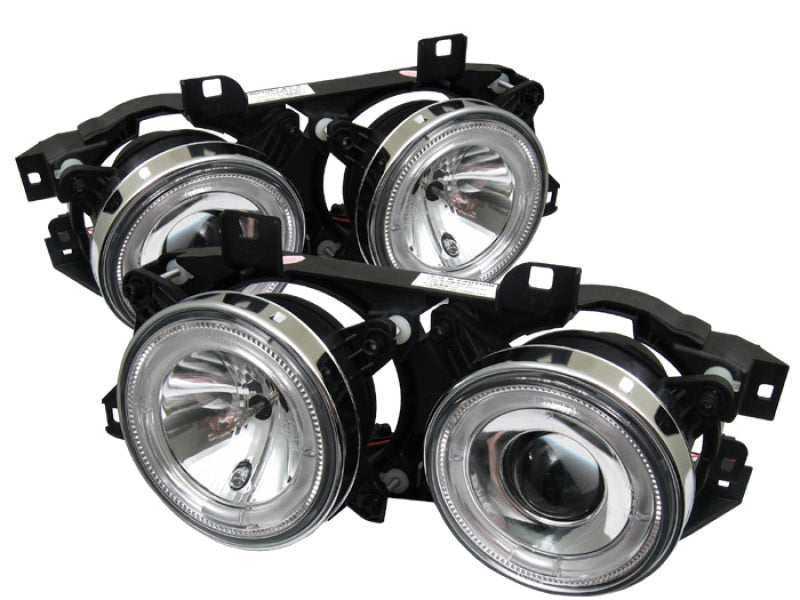 SPYDER 5008732 - Spyder BMW E34 5-Series 89-94 Projector Headlights NO FIT 750 LED Halo Chrm PRO-YD-BMWE34-HL-C