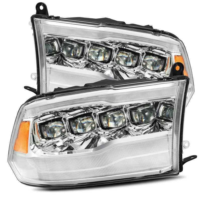 AlphaRex 880591 - 09-18 Dodge Ram 1500HD NOVA LED Projector Headlights Plank Style Design Chrome w/DRL