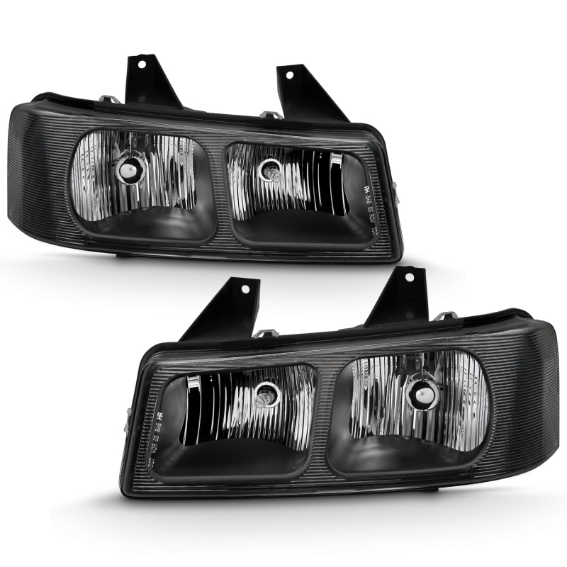 ANZO 111474 FITS: 2003-2017 Chevy Express Crystal Headlight Black