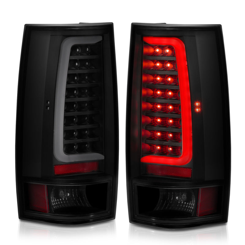 ANZO 311322 -  FITS: 2007-2014 Chevy Tahoe LED Taillight Plank Style Black w/Smoke Lens