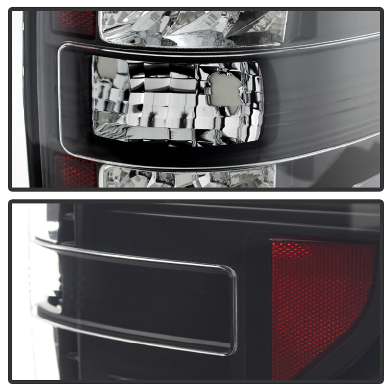 SPYDER 5008374 - Spyder Ford F150 09-14 LED Tail Lights Black ALT-YD-FF15009-LED-BK