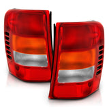 ANZO 311308 FITS 1999-2004 Jeep Grand Cherokee Taillight Red/Clear Lens (OE Replacement)