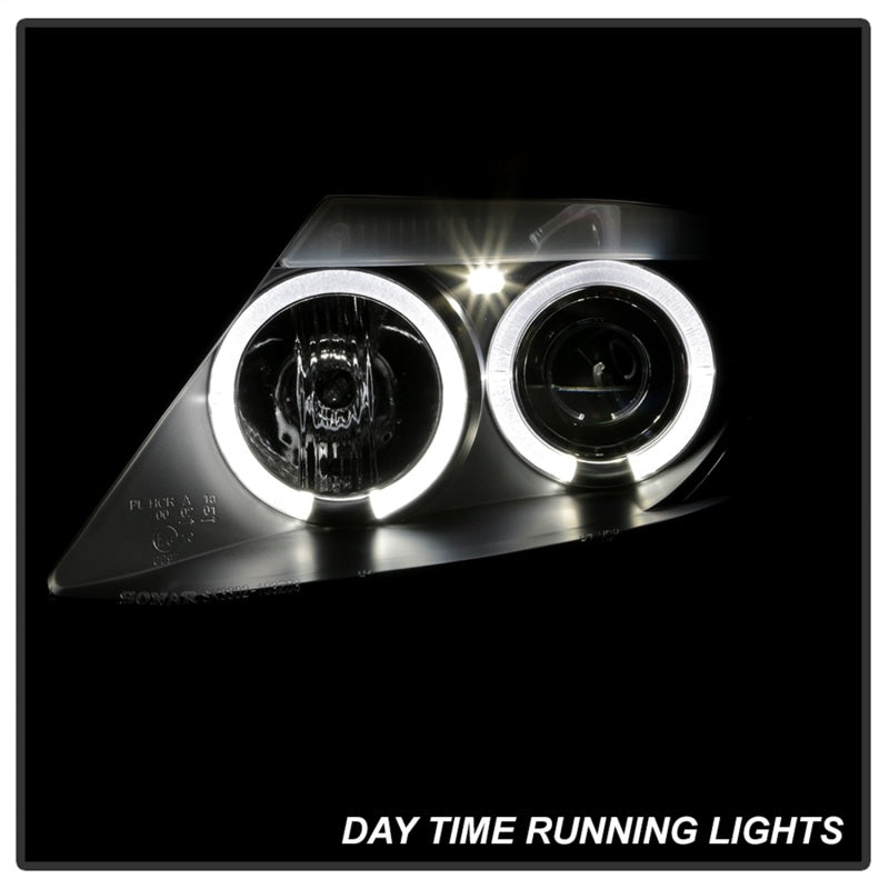 SPYDER 5029676 - Spyder BMW Z4 03-08 Projector Headlights Xenon/HID Model OnlyLED Halo Black PRO-YD-BMWZ403-HID-BK