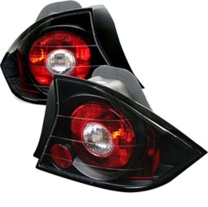 SPYDER 5004369 - Spyder Honda Civic 01-03 2Dr Euro Style Tail Lights Black ALT-YD-HC01-2D-BK