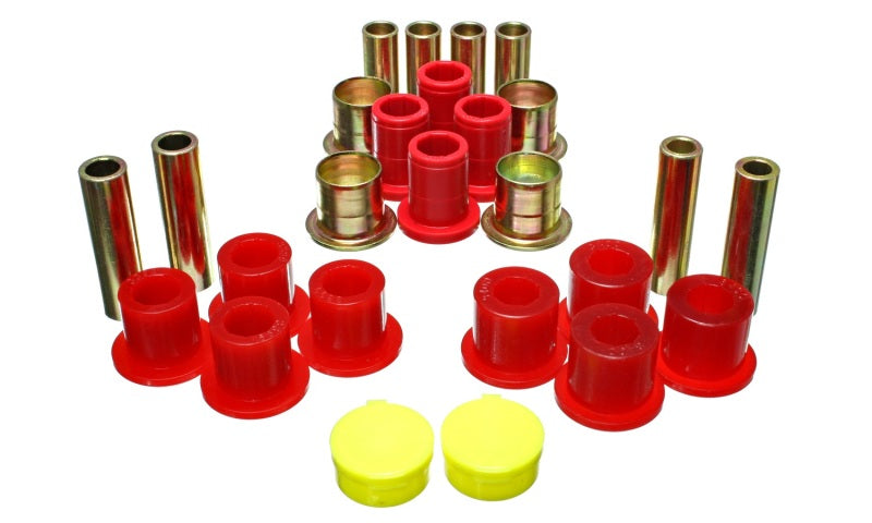 Energy Suspension 5.3139R FITS 87-04 Dodge Dakota / 98-03 Durango 4WD Red Front End Control Arm Bushing Set