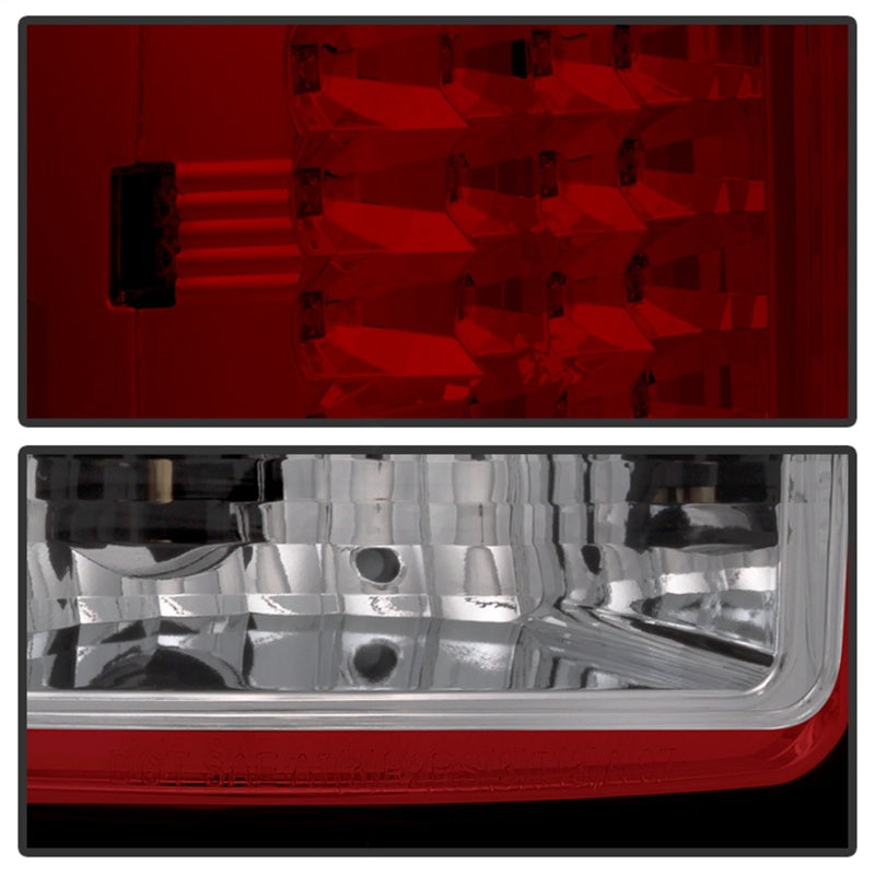 SPYDER 5014955 - Spyder GMC Sierra 07-13 (Not 3500 Dually 4 Rear Wheels)LED Tail Lights Red Clear ALT-YD-GS07-LED-RC