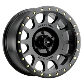 Method Wheels MR30578512500 -Method MR305 NV 17x8.5 0mm Offset 5x4.5 83mm CB Matte Black Wheel