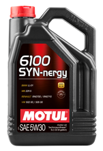 Load image into Gallery viewer, Motul 107972 FITS 5L Technosynthese Engine Oil 6100 SYN-NERGY 5W30VW 502 00 505 00MB 229.5