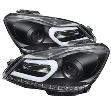 Load image into Gallery viewer, SPYDER 5074249 - Spyder Mercedes Benz W204 C-Class 12-13 Projector Halogen Model- DRL Blk PRO-YD-MBW20412-DRL-BK