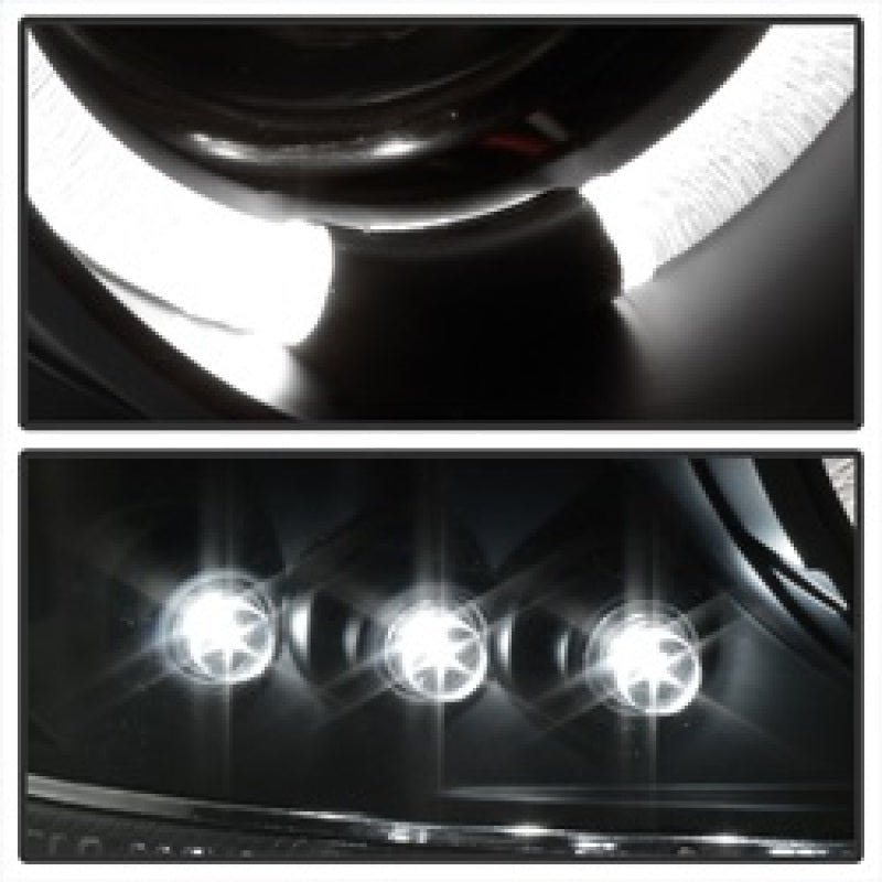 SPYDER 5009357 FITS 5009357 - Spyder GMC Sierra 1500/2500/3500 99-06 Projector Headlights LED Halo LED Black PRO-YD-CDE00-HL-BK