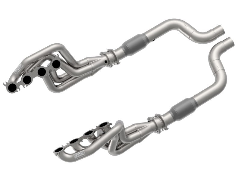 Kooks Headers 1156H630 - Kooks 2020 Mustang GT500 5.2L 2in x 3in SS Headers w/GREEN Catted Connection Pipe