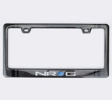 Load image into Gallery viewer, NRG Carbon License Plate Frame/ Fiber Poly Dip Finish Wet w/ NRG Logo - free shipping - Fastmodz