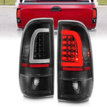 Load image into Gallery viewer, ANZO 311377 FITS 1997-2003 Ford F-150 LED Tail Lights w/ Light Bar Black Housing Clear Lens