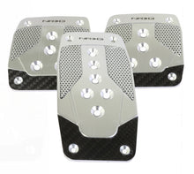 Load image into Gallery viewer, NRG PDL-400SL - Aluminum Sport Pedal M/T Silver w/Black Carbon