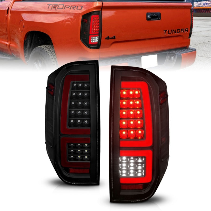 ANZO 311437 - FITS: 2014-2021 Toyota Tundra LED Taillights Black Housing/Smoke Lens