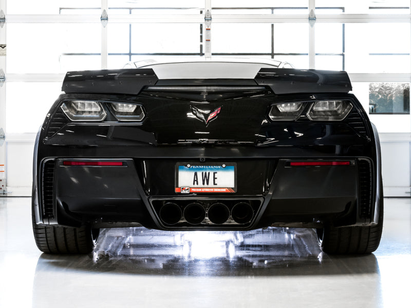 AWE Tuning 3020-43081 FITS 14-19 Chevy Corvette C7 Z06/ZR1 Track Edition Axle-Back Exhaust w/Black Tips