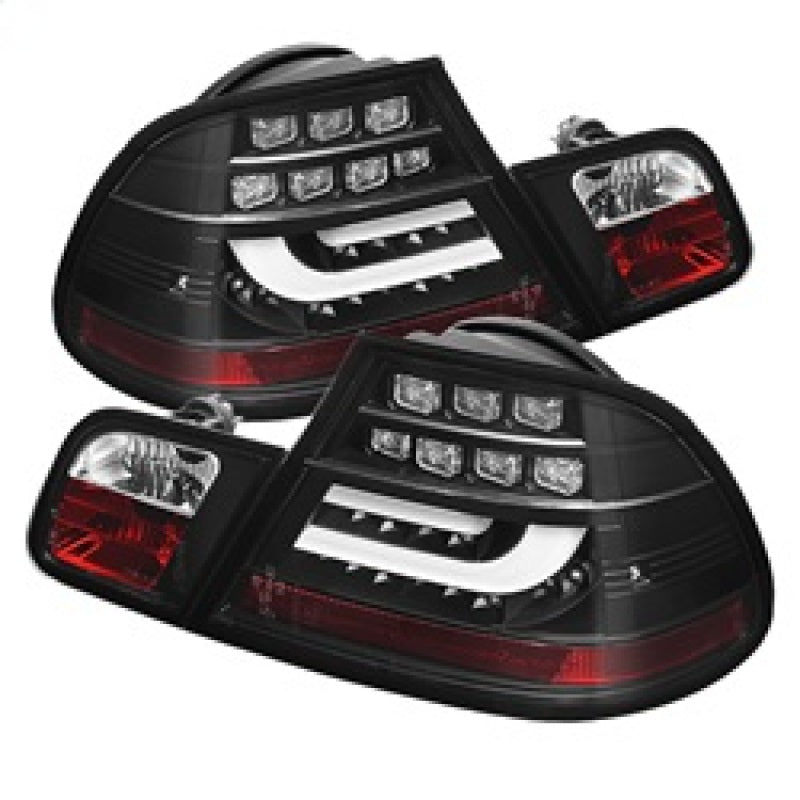 SPYDER 5076564 - Spyder 04-06 BMW E46 2Dr (Coupe ONLY No Conv.) Lgtbar Styl LED Tail Lghts Blk ALT-YD-BE4604-LBLED-BK