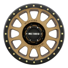 Load image into Gallery viewer, Method Wheels MR30521087918N -Method MR305 NV 20x10 -18mm Offset 8x170 130.81mm CB Bronze Wheel