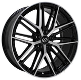 Enkei 518-285-1240BKM - Phantom 20x8.5 5x120 40mm Offset Black Machined Wheel